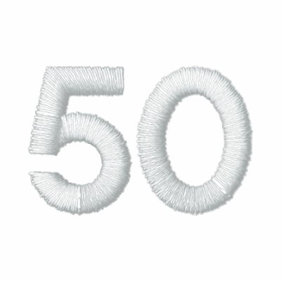 número 50 camiseta polo bordada