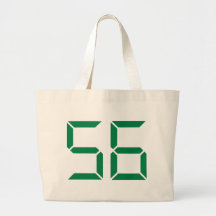 Número - 56 bolsas lienzo