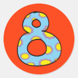 Número 8 etiquetas  