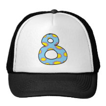 Número 8 gorros  