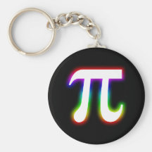 Número colorido del pi - llaveros de la matemática