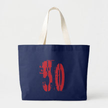 NÚMERO DE ESTILO ROJO 50 DEL GRUNGE BOLSA LIENZO