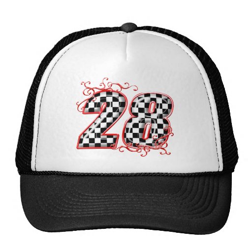 número de la bandera de 28 inspectores gorras de camionero