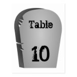 Número de la tabla de Halloween Postal