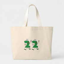 Número feliz 22 bolsas de mano