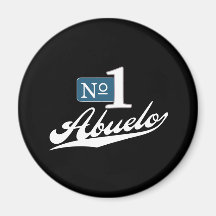 Número uno Abuelo (2) Imán De Nevera