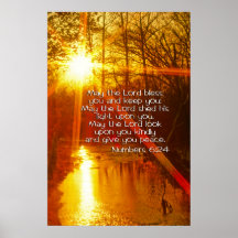 NÚMEROS 6: 24 de mayo El SEÑOR BLESS YOU POSTER