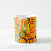 Números, taza de las monedas