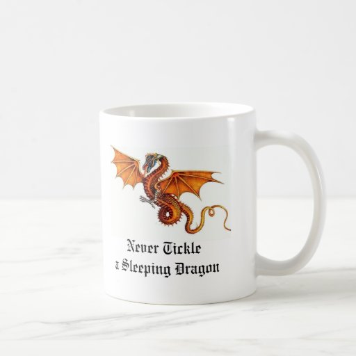Nunca cosquillee una taza del dragón el dormir