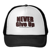 Nunca dé para arriba gorras de camionero