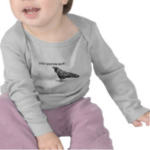 Nunca más cuervo camisetas