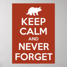 Nunca olvide - los dinosaurios posters
