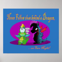 Nunca siga cerca detrás de un dragón posters