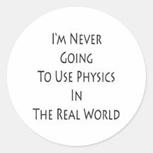 Nunca voy a utilizar la física en el mundo real etiquetas  
