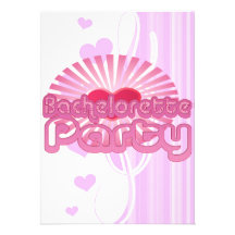 nupcial lindo del corazón del fiesta rosado del ba invitacion personalizada