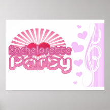 nupcial lindo del corazón del fiesta rosado del ba posters