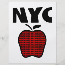 NYC - Apple grande con las 5 ciudades Flyer A Todo Color