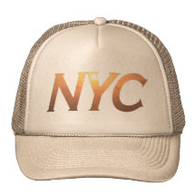 NYC con el puente de Brooklyn Gorro De Camionero