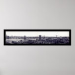 NYC East River tiende un puente sobre la foto 1909 Posters