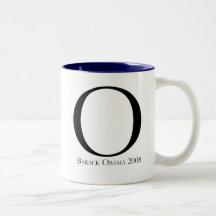 O: Obama para presidente T-shirt Tazas