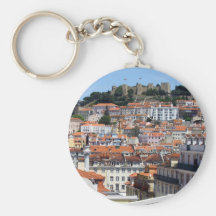 O Rossio e a Colina do Castelo, Lisboa, Portugal Chaveiros