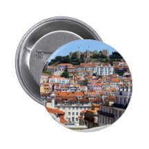 O Rossio e a Colina do Castelo, Lisboa, Portugal Boton