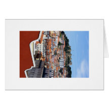 O Rossio e a Colina do Castelo, Lisboa, Portugal Cartao
