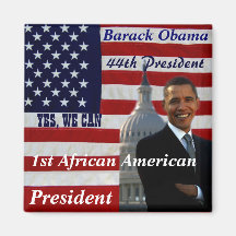 Obama, 1r afroamericano President_Magnet Imán De Nevera
