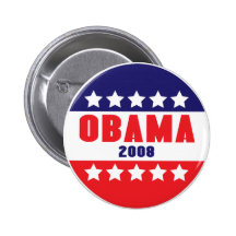 Obama 2008 estrellas y botón 61017 de las barras pin