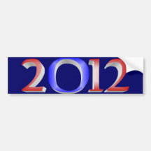 Obama 2012 etiqueta de parachoque