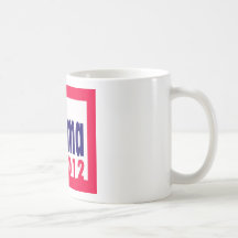 Obama-2012 Tazas