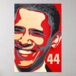 Obama - 44.o presidente en un GIGANTE rojo Posters