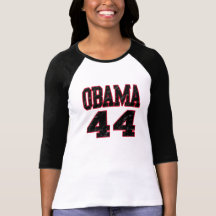 Obama 44 (rojo) camiseta