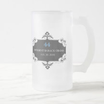 Obama 44 Stein helado conmemorativo Taza