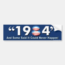 Obama anti "1984" pegatinas para el parachoques etiqueta de parachoque