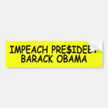 Obama anti acusa la deuda de Obama temática Etiqueta De Parachoque