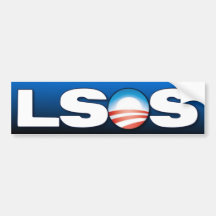 Obama anti - LSOS Pegatina De Parachoque
