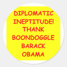 obama anti pegatinas redondas