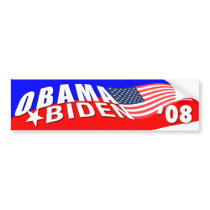 Obama Biden 08 pegatinas de parachoque