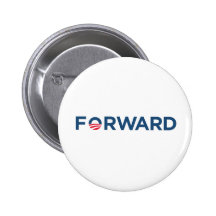 Obama Biden 2012 adelante (azul marino) Pin
