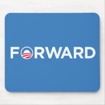 Obama Biden 2012 adelante (blanco en azul claro) Tapete De Raton