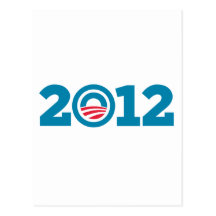 Obama/Biden 2012 (azul) Postal