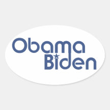 Obama Biden 2012 Calcomania De Oval Personalizadas