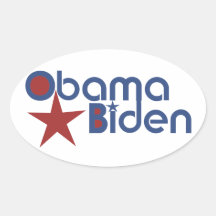 Obama Biden 2012 Calcomanías De Óvales Personalizadas