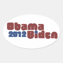 Obama Biden 2012 Pegatinas De Ovaladas