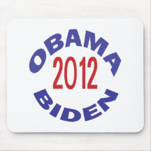 Obama - Biden 2012 redondos Alfombrillas De Ratón