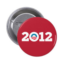 Obama/Biden 2012 (rojo) Pin