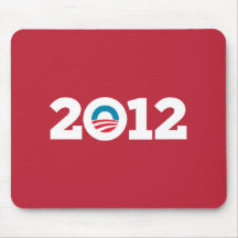 Obama/Biden 2012 (rojo) Tapete De Ratón