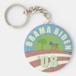 Obama Biden de 'llavero del logotipo 08 vintages