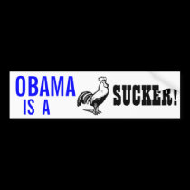 ¡Obama chupa!! pegatinas de parachoque